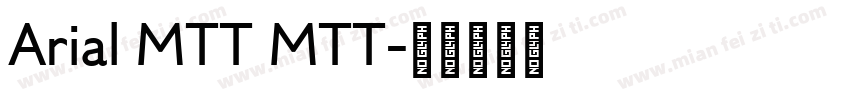 Arial MTT MTT字体转换